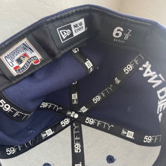 San Diego Padres 1969 New Era Fitted 6 7/8th Baseball Cap Cooperstown Edition - Picture 6 of 7